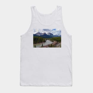 Canadian Rocky Mountains Bow River Banff Alberta Canada Tank Top